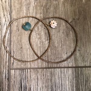 Shell & Sea Glass Bangles.
